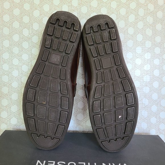 NWT Van Heusen 8M 'Drive-on' Style Brown Men's Shoes - Picture 3 of 10